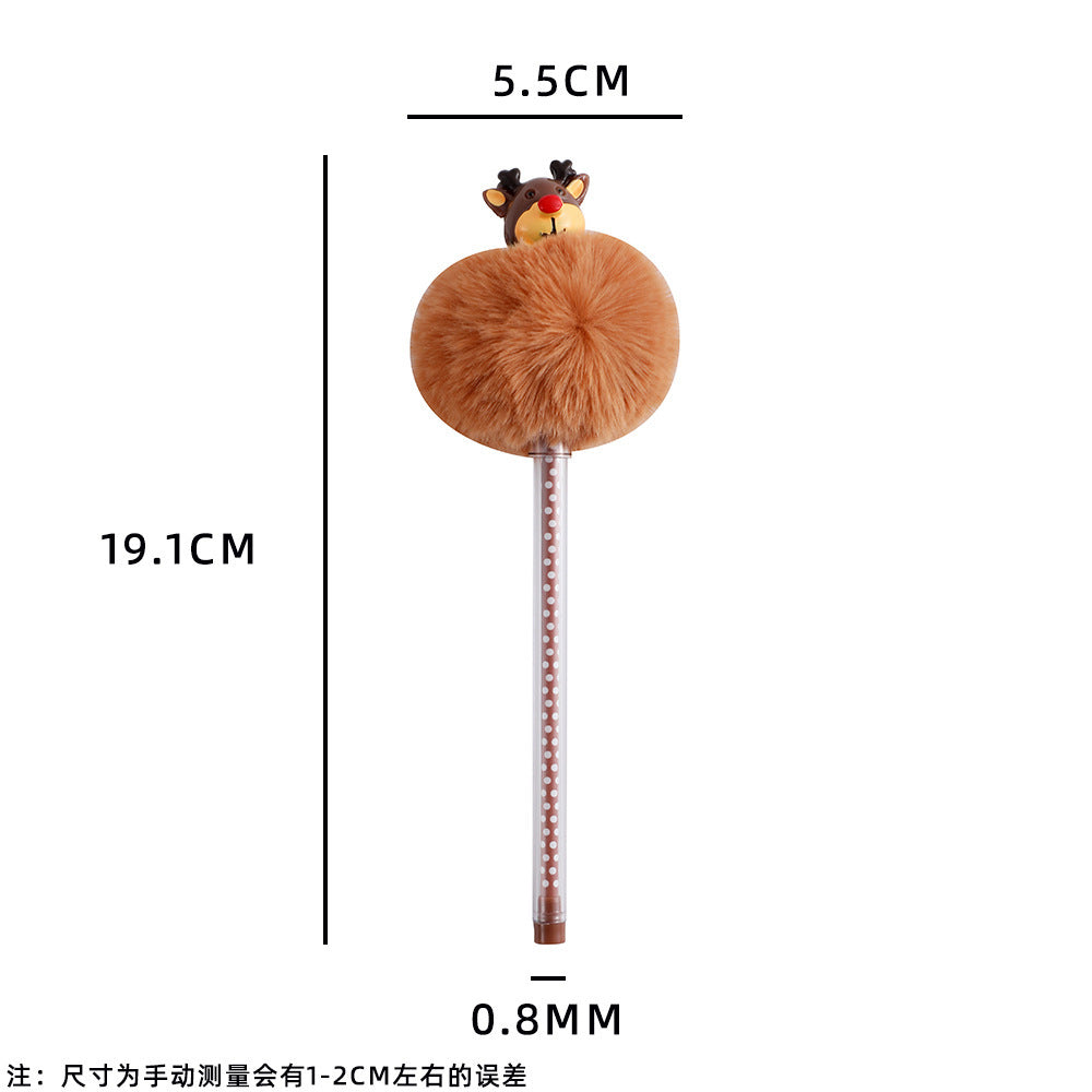 Wholesale Christmas Series Plush Ballpoint Pen